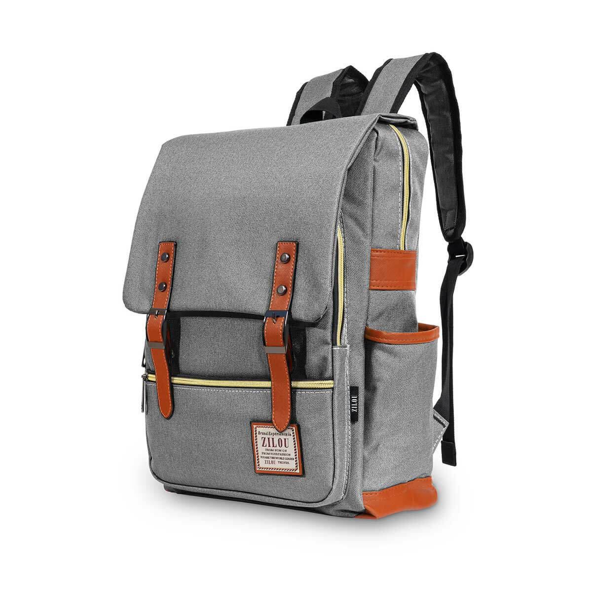 ZILOU Laptop Rugzak - 28L - Grijs zilou laptop rugzak 28L grijs